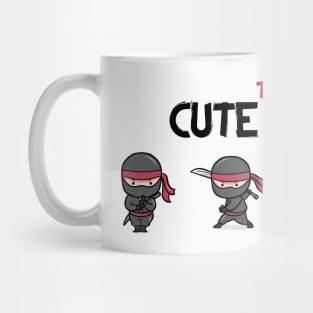 The Cute Ninja Warriors from Japan With Sword and Full Ninja Uniform Mug